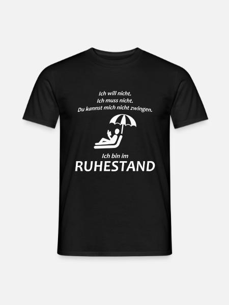 Ich bin im Ruhestand - Männer T-Shirt - Schwarz
