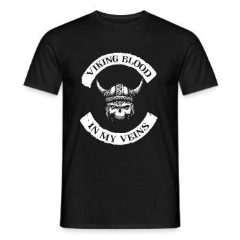 Viking Blood / Wikinger Blut - Männer T-Shirt - Schwarz - Vorne - AI Model Male 178 light (178cm)