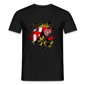 Rhénanie-Palatinat en moi - T-shirt homme - noir - Devant - AI Model Male 178 light (178cm)