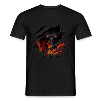 Dragon in me - Men's T-Shirt - black - Front - AI Model Male 178 light (178cm)