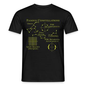 Constellations célèbres - T-shirt homme - noir - Devant - AI Model Male 178 light (178cm)