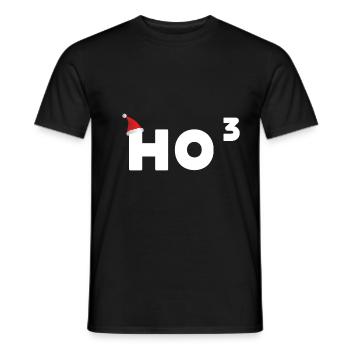 Ho ho ho, Weihnachten! - Männer T-Shirt - Schwarz - Vorne - AI Model Male 178 light (178cm)