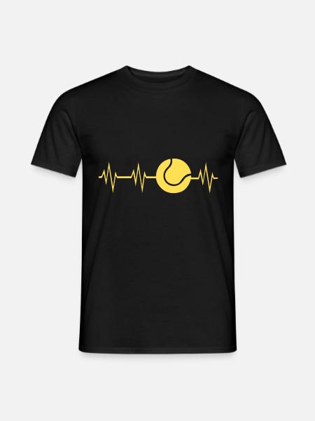 Tennis pulse - Men's T-Shirt - black