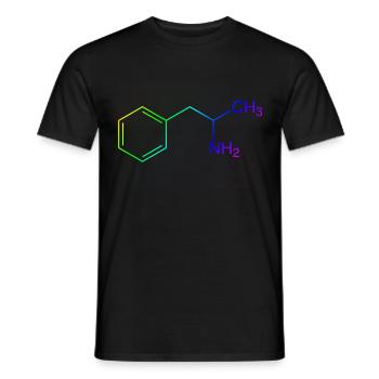 Speed Amphetamine Pepp - Men's T-Shirt - black - Front - AI Model Male 178 light (178cm)
