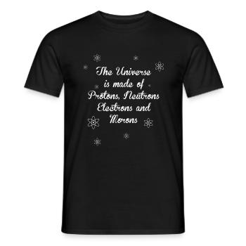 COOL SAYINGS FUNNY SCIENCE CHIMIE PHYSIQUE - T-shirt homme - noir - Devant - AI Model Male 178 light (178cm)