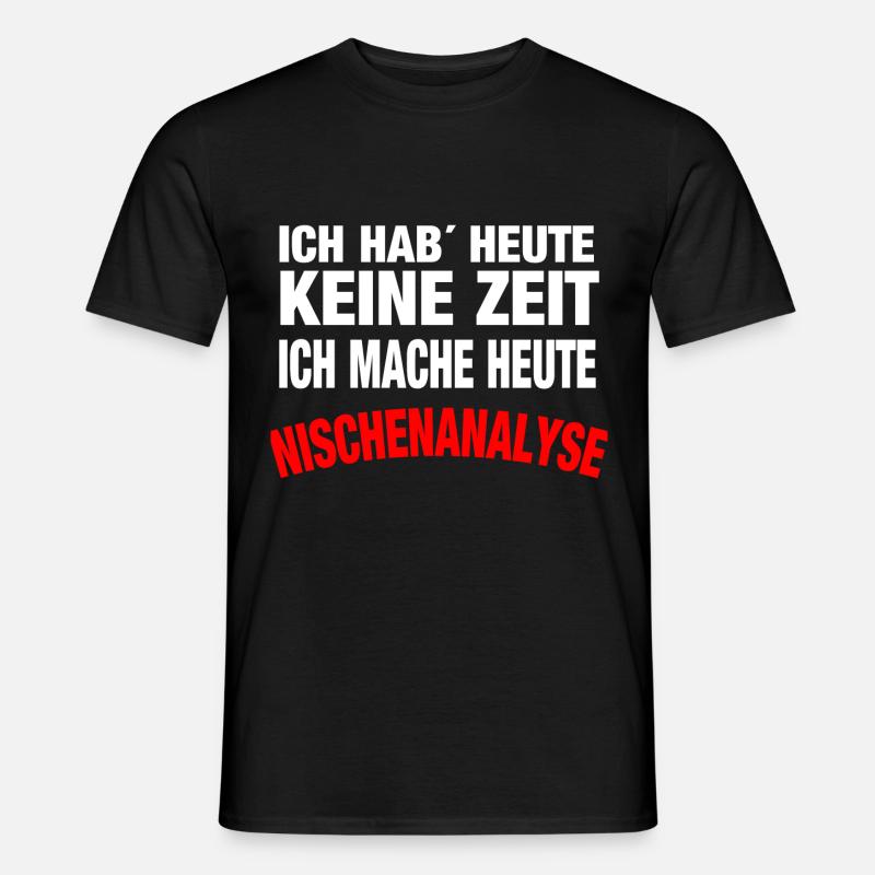 Nischenanalyse - Männer T-Shirt - Schwarz