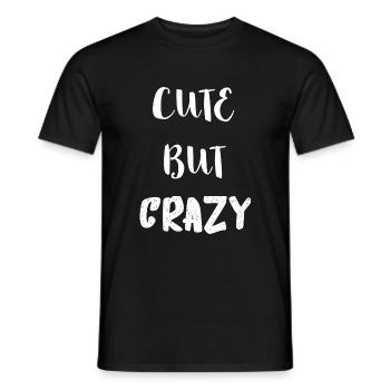 Cute But Crazy Gifts - Men's T-Shirt - black - Front - AI Model Male 178 light (178cm)