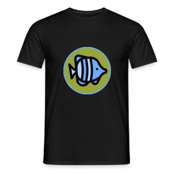 Fish - fish - poison - Men's T-Shirt - black - Front - AI Model Male 178 light (178cm)
