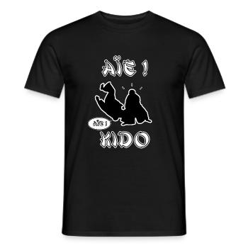 OUI! KIDO - Wörter der Wörter - FRANCOIS VILLE - Männer T-Shirt - Schwarz - Vorne - AI Model Male 178 light (178cm)