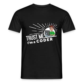 Programmierer - Vertrau mir - Männer T-Shirt - Schwarz - Vorne - AI Model Male 178 light (178cm)
