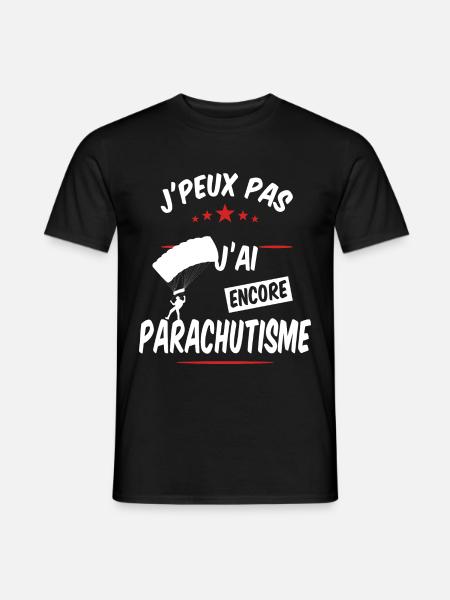 Parachutisme - T-shirt homme - noir