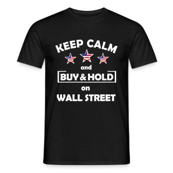 Der Wall Street Investor - Männer T-Shirt - Schwarz - Vorne - AI Model Male 178 light (178cm)