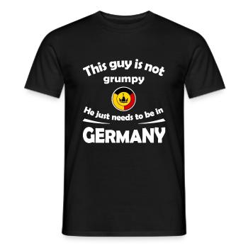 Fans d’Allemagne - T-shirt homme - noir - Devant - AI Model Male 178 light (178cm)