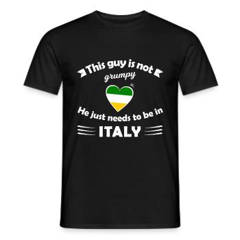 Italian Dreams - Men's T-Shirt - black - Front - AI Model Male 178 light (178cm)