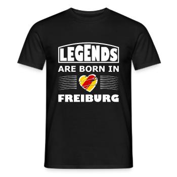 Légendes de Fribourg - T-shirt homme - noir - Devant - AI Model Male 178 light (178cm)