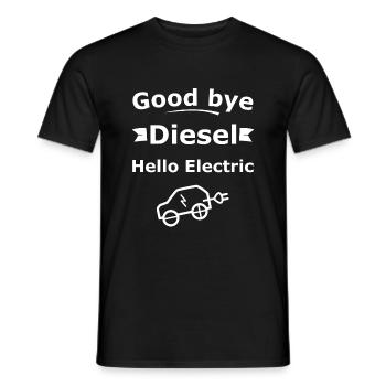 Diesel good bye - Men's T-Shirt - black - Front - AI Model Male 178 light (178cm)