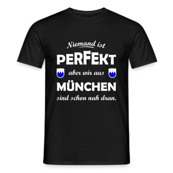 Der Münchner - Männer T-Shirt - Schwarz - Vorne - AI Model Male 178 light (178cm)