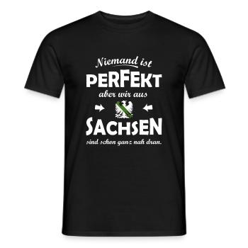 The perfect Saxons - Men's T-Shirt - black - Front - AI Model Male 178 light (178cm)