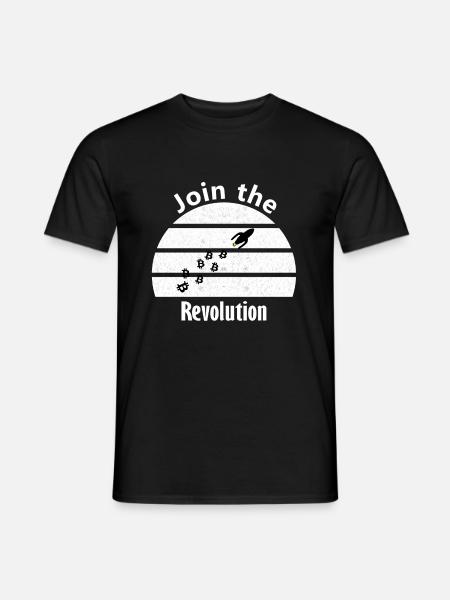 The revolutionary Bitcoins - Men's T-Shirt - black