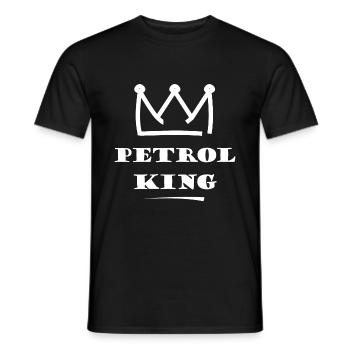 Benzin König - Männer T-Shirt - Schwarz - Vorne - AI Model Male 178 light (178cm)