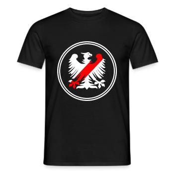 Der polnische Adler - Männer T-Shirt - Schwarz - Vorne - AI Model Male 178 light (178cm)