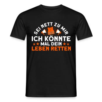 Sauveteur Piscine Sauveteur Sauveteur Sauveteur - T-shirt homme - noir - Devant - AI Model Male 178 light (178cm)