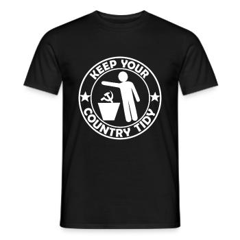 Le socialiste - T-shirt homme - noir - Devant - AI Model Male 178 light (178cm)