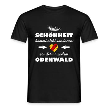 Odenwälder Schönheit - Männer T-Shirt - Schwarz - Vorne - AI Model Male 178 light (178cm)