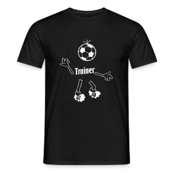Der Trainer - Männer T-Shirt - Schwarz - Vorne - AI Model Male 178 light (178cm)