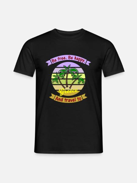 Reise nach Griechenland - Männer T-Shirt - Schwarz