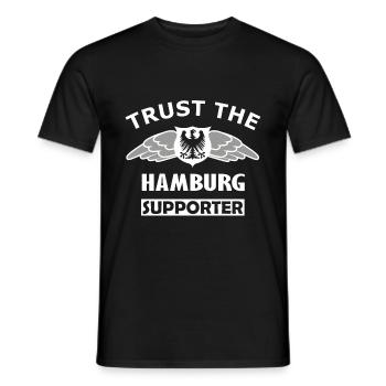 Vertraue dem Hamburger - Männer T-Shirt - Schwarz - Vorne - AI Model Male 178 light (178cm)