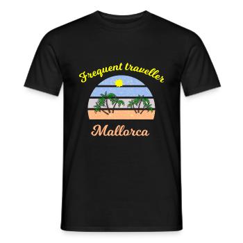 Majorque Vacances - T-shirt homme - noir - Devant - AI Model Male 178 light (178cm)