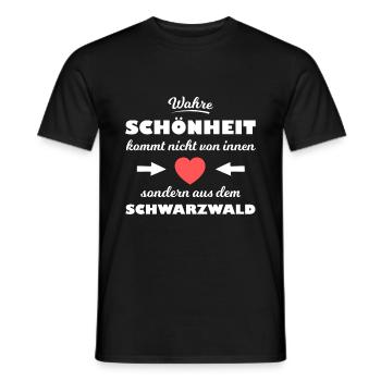 Schönheit aus dem Schwarzwald - Männer T-Shirt - Schwarz - Vorne - AI Model Male 178 light (178cm)