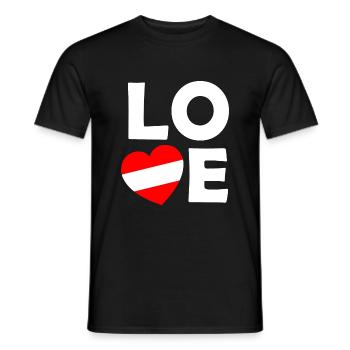 Eni Herz for Austria - Men's T-Shirt - black - Front - AI Model Male 178 light (178cm)