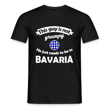 Patrie bavaroise - T-shirt homme - noir - Devant - AI Model Male 178 light (178cm)
