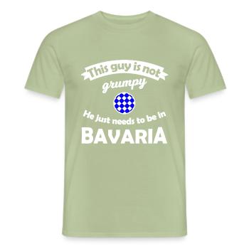 Patrie bavaroise - T-shirt homme - vert sauge - Devant - AI Model Male 178 light (178cm)
