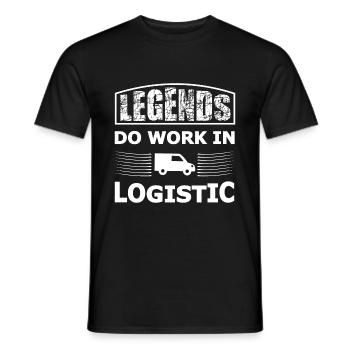 Transport and Logistics Legend - Men's T-Shirt - black - Front - AI Model Male 178 light (178cm)