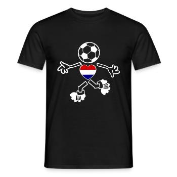 Die Holländer Fans - Männer T-Shirt - Schwarz - Vorne - AI Model Male 178 light (178cm)