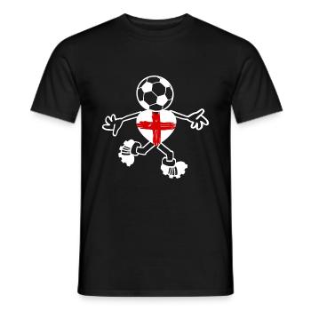 Das englische Team - Männer T-Shirt - Schwarz - Vorne - AI Model Male 178 light (178cm)