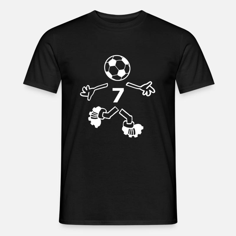 Die Nummer Sieben - Männer T-Shirt - Schwarz