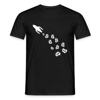 La Voie lactée Bitcoin - T-shirt homme - noir - Devant - AI Model Male 178 light (178cm)