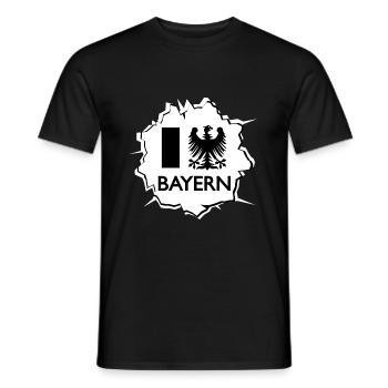 Chez nous en Bavière - T-shirt homme - noir - Devant - AI Model Male 178 light (178cm)