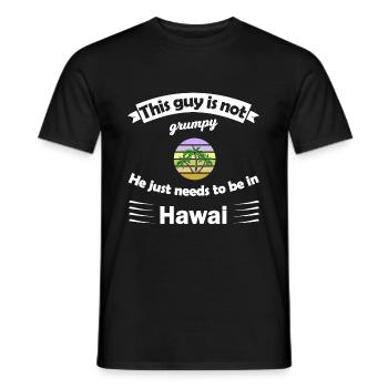 Urlaub in Hawai - Männer T-Shirt - Schwarz - Vorne - AI Model Male 178 light (178cm)