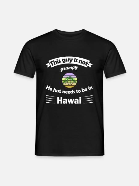 Urlaub in Hawai - Männer T-Shirt - Schwarz
