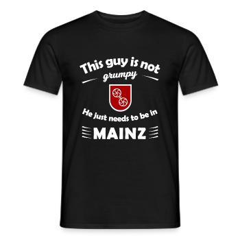 Les habitants de Mayence - T-shirt homme - noir - Devant - AI Model Male 178 light (178cm)