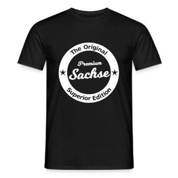 Die Besten aus Sachsen - Männer T-Shirt - Schwarz - Vorne - AI Model Male 178 light (178cm)