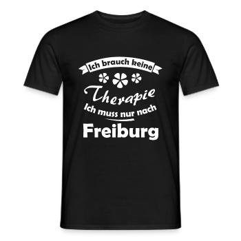 Daheem in Freiburg - Männer T-Shirt - Schwarz - Vorne - AI Model Male 178 light (178cm)