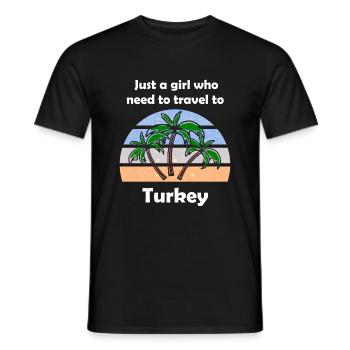 Tourist in der Türkei - Männer T-Shirt - Schwarz - Vorne - AI Model Male 178 light (178cm)
