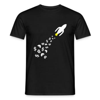 Die Anleger - Männer T-Shirt - Schwarz - Vorne - AI Model Male 178 light (178cm)