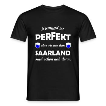 Saarländer - Männer T-Shirt - Schwarz - Vorne - AI Model Male 178 light (178cm)